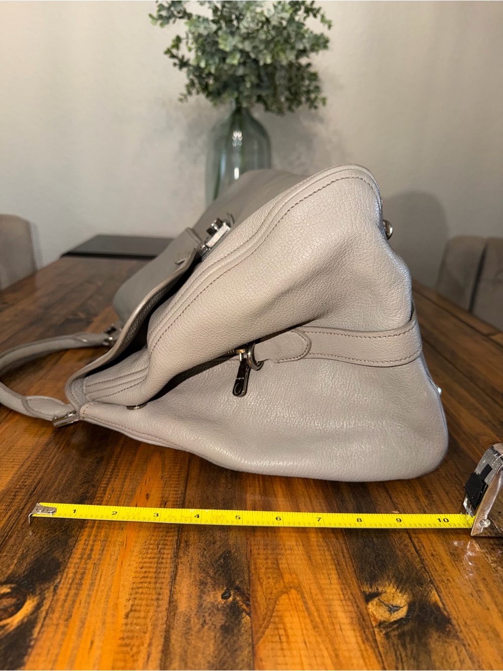MIU MIU Grey Leather Shoulder Bag - Picture 5 of 16